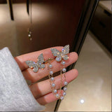 Women's Cold Wind Butterfly Punk Ear Studs Earrings
