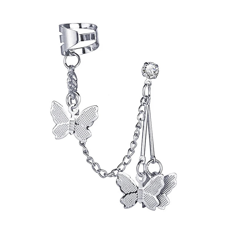 Women's Cold Wind Butterfly Punk Ear Studs Earrings