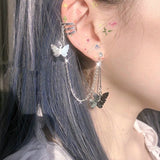 Women's Cold Wind Butterfly Punk Ear Studs Earrings