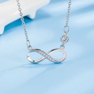 925 Silver Infinite Love Pendant Necklace for Women