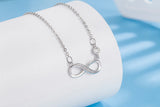 925 Silver Infinite Love Pendant Necklace for Women