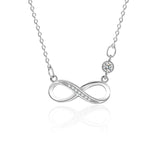 925 Silver Infinite Love Pendant Necklace for Women