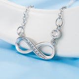 925 Silver Infinite Love Pendant Necklace for Women