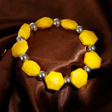 Women's Stainless Steel Resin Beads Bracelet