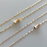 Stainless Steel Chain Choker Slim Waist Pendant Necklace