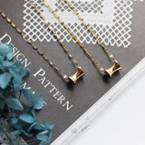 Stainless Steel Chain Choker Slim Waist Pendant Necklace