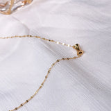 Stainless Steel Chain Choker Slim Waist Pendant Necklace