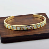 Stunning Fire Opal Cuff Bracelet for Women