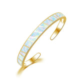 Stunning Fire Opal Cuff Bracelet for Women