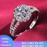 Round Cut Zircon Tibetan Silver Engagement Wedding Band