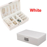 Flannel Square Jewelry Box Makeup Organizer Storage Box