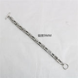 Flat Wide OT Buckle Bracelet Chain Stainless Steel