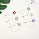 Crystal Glitter Hijab Pins Chain Brooch 12 Pcs/lot