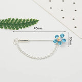 Crystal Glitter Hijab Pins Chain Brooch 12 Pcs/lot