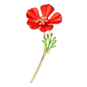 Flower Enamel Pin Women's Brooch Bouquet Jewelry Gift