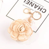 Flower Keychains For Girls Women Bag Charm Pendant Lady Couple Bag Keyrings