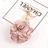 Flower Keychains For Girls Women Bag Charm Pendant Lady Couple Bag Keyrings