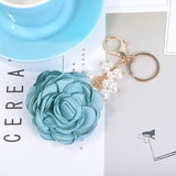Flower Keychains For Girls Women Bag Charm Pendant Lady Couple Bag Keyrings