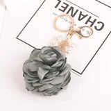 Flower Keychains For Girls Women Bag Charm Pendant Lady Couple Bag Keyrings