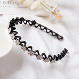 Rhinestone Flower Headband for Women - Crystal Bow Hair Accessory