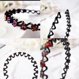 Rhinestone Flower Headband for Women - Crystal Bow Hair Accessory
