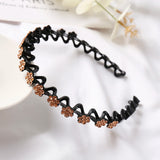 Rhinestone Flower Headband for Women - Crystal Bow Hair Accessory