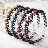Rhinestone Flower Headband for Women - Crystal Bow Hair Accessory