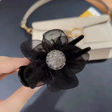 Flower Hair Claw Head Fixed Grip Clip Sweet Horsetail Grip Clip Hair Accessorie