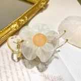 Flower Hair Claw Head Fixed Grip Clip Sweet Horsetail Grip Clip Hair Accessorie