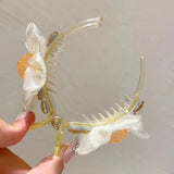 Flower Hair Claw Head Fixed Grip Clip Sweet Horsetail Grip Clip Hair Accessorie