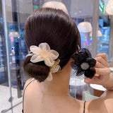 Flower Hair Claw Head Fixed Grip Clip Sweet Horsetail Grip Clip Hair Accessorie