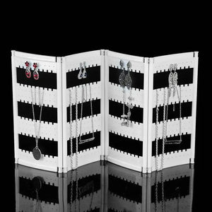 Foldable Jewelry Organizer Holder Earrings Storage Display Stand