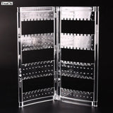 Foldable Jewelry Organizer Holder Earrings Storage Display Stand