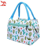 Portable Waterproof Oxford Thermal Lunch Bag Cartoon Picnic Tote