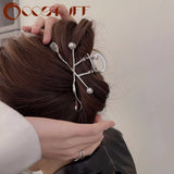 Silver Hair Claw Goth Hair Accessoires