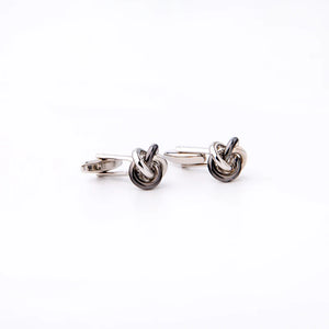 French Metal Knots Cufflinks for Party Suit Shirt Mens Jewelry