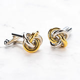 French Metal Knots Cufflinks for Party Suit Shirt Mens Jewelry