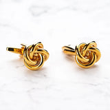 French Metal Knots Cufflinks for Party Suit Shirt Mens Jewelry