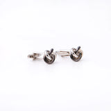 French Metal Knots Cufflinks for Party Suit Shirt Mens Jewelry