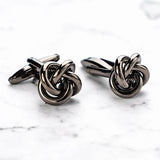 French Metal Knots Cufflinks for Party Suit Shirt Mens Jewelry