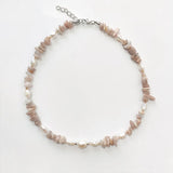 Freshwater Pearl Beaded Necklace Natural Stone Women Arm Accessories