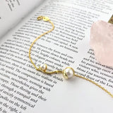 Freshwater Pearl Bracelet Women 18k Plated Jewelry Sterling Silver 925