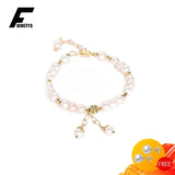 Freshwater Pearl Bracelet 925 Silver Jewelry Wedding Party Gift