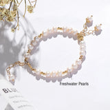Freshwater Pearl Bracelet 925 Silver Jewelry Wedding Party Gift