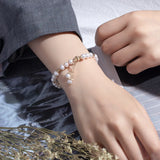 Freshwater Pearl Bracelet 925 Silver Jewelry Wedding Party Gift