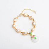 Freshwater Pearl Bracelet with Pendant Women Gift