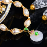 Freshwater Pearl Bracelet with Pendant Women Gift