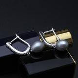 Freshwater Pearl earrings for Women natural pearl jewelry wedding party love
