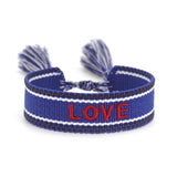 Friendship Couple Embroidered Tassel Bracelet Hand-woven Charm Lucky Jewelry