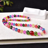 Tourmaline Rainbow Crystal Necklace